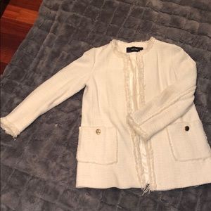 Zara White Blazer/Coat